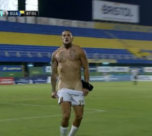 APF abre sumario contra el delantero de Guaraní por ñemboi en su festejo