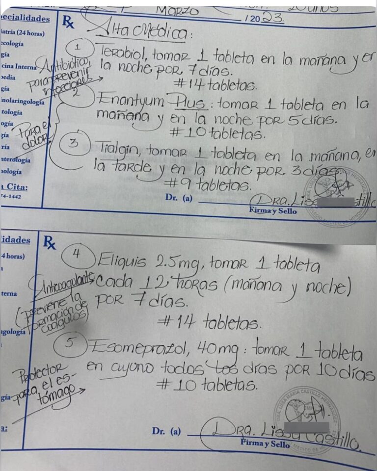 Doctora causó furor por tener linda letra