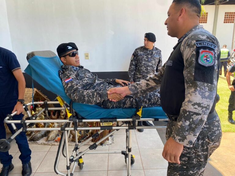 Lince herido en Tacumbú salió de alta y pasó a su cuartel