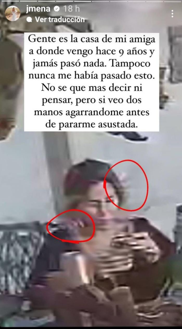 (VIDEO) ¡Escalofriante momento! ¿Fantasma toqueteó a modelo?