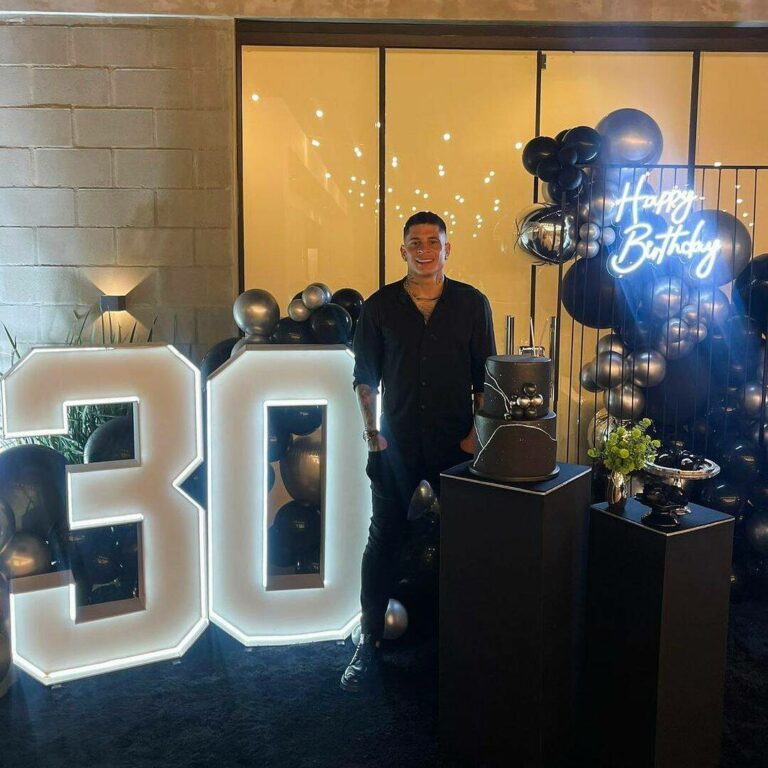 El cumple íntimo del pelotero Juan Manuel Iturbe