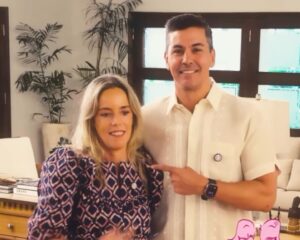 (VIDEO)Por día de los enamorados Santi Peña y la Primera Dama tuvieron un tierno desafío