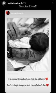 ¡La felicidad de la mamita Nadia Ferreira!