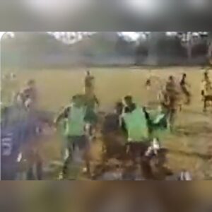 Peloteros se trenzaron a golpes en medio de un partido