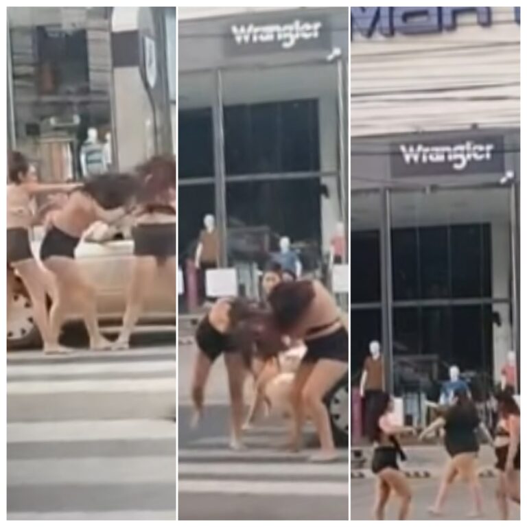 Después de la farra, yiyis se moquetearon en pleno tránsito de Villa Morra