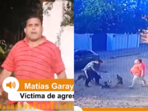 (VIDEO). Karai golpeó y “echó” de la calle a un paseador de perros