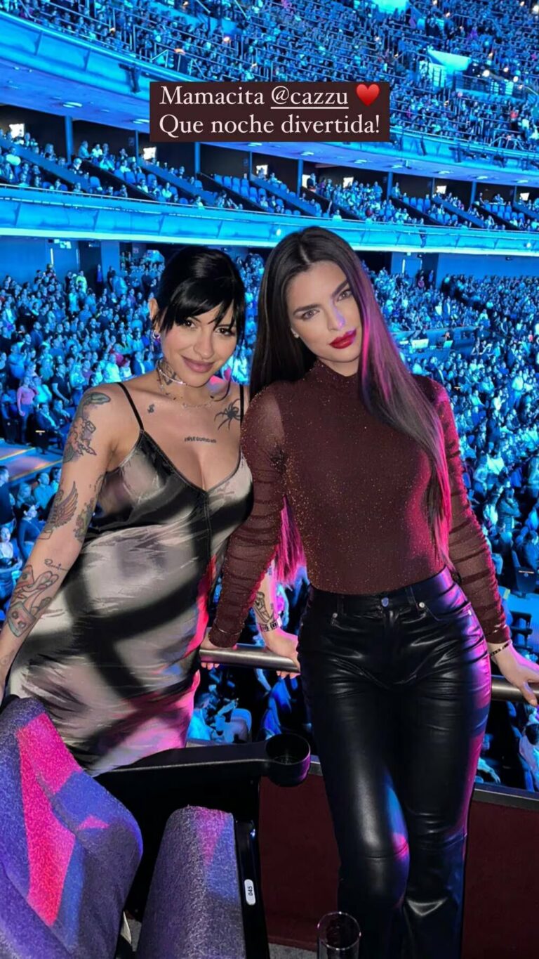 Durante concierto de su marido, Nadia Ferreira compartió con Cazzu