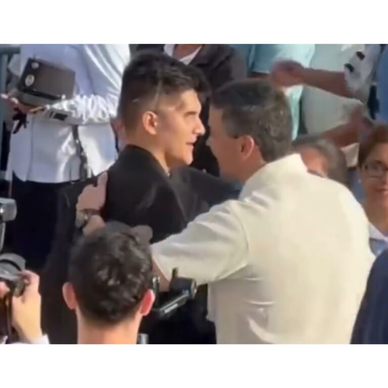 Santiago Peña saludó a José Zaván en el novenario a la Virgen de Caacupé