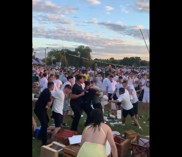 (VIDEO): Moquete en San Ber en las primeras horas de este 2024