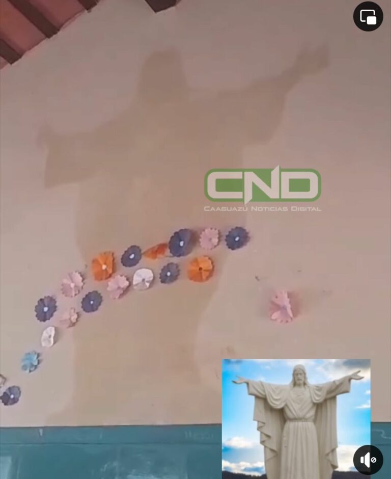 ¡Imagen del Cristo Redentor apareció en una escuela de Caaguazú!