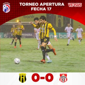 Guaraní y General Caballero se frenan bajo una incesante llovizna