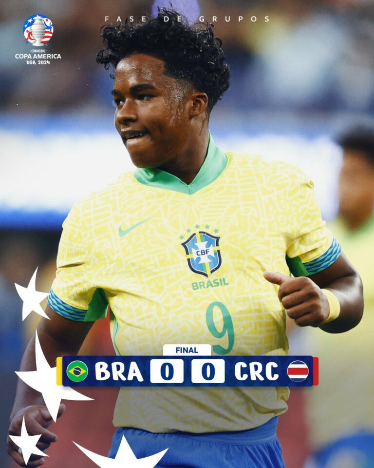 Costa Rica frena a Brasil y enciende el grupo de Paraguay