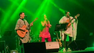 [VIDEO] ¡Qué purete! Sandra Mihanovich cantó en guaraní