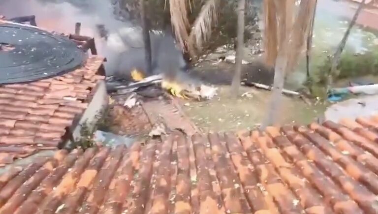 [VIDEO] Terribles imágenes del avión que cayó en Sao Paulo