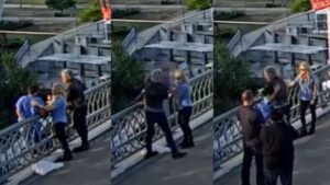 [VIDEO] ¡Qué capo! Bon Jovi evitó que una mujer saltara de un puente