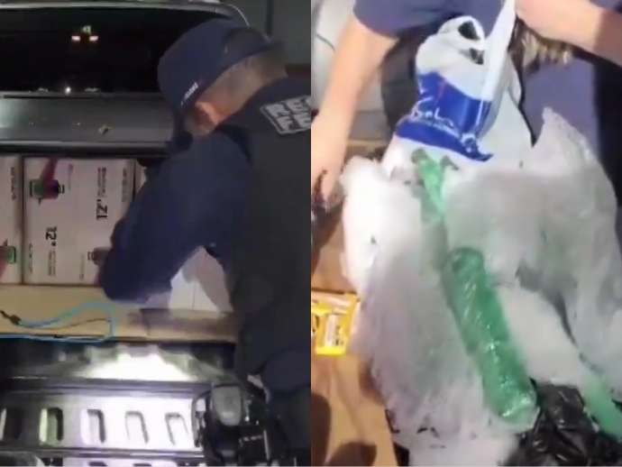 Polis brasileños incautan arsenal contrabandeado desde Ciudad del Este