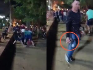 (VIDEO). Todavía no hace calor y los ánimos ya están caldeados: Salida de finde opa a golpes