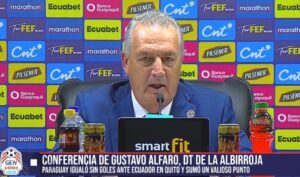 Gustavo Alfaro, DT de la Albirró: “Miramos la tabla y no nos sentimos conformes, pero sentimos que nosotros despacito vamos recuperando el equipo”
