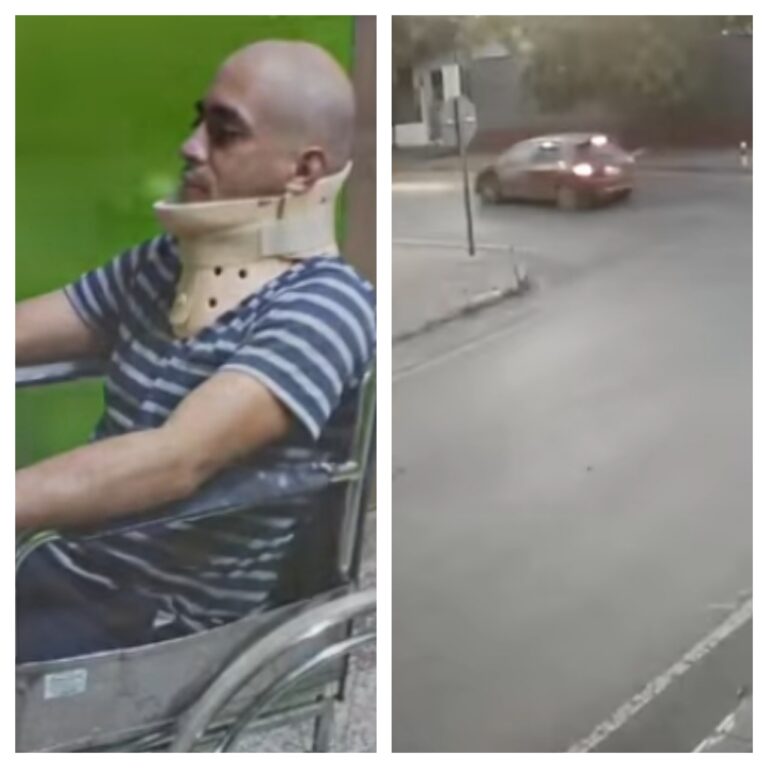 (VIDEO)Milico fue atropellado al cruzar la ruta y conductor huyó