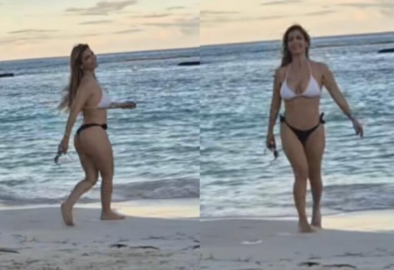 ¡Impre! El estadazo que pela Male Caballero en la playa, sin Mario Ferreiro