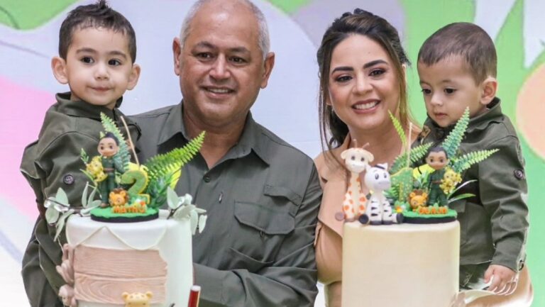 ¡Qué bendición! El “Chiqui” celebró el cumple de sus peques
