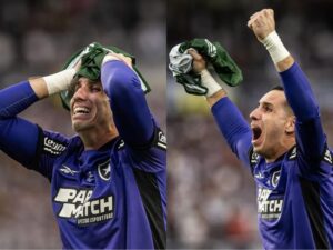 (GALERIA). Botafogo y su mensaje para el Gatito Fernández: “Te amamos, ídolo”