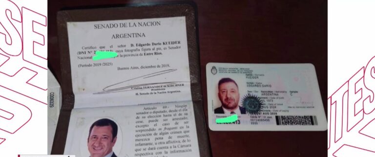 Senador argentino no supo justificar 200 mil dólares en su poder y fue detenido en CDE