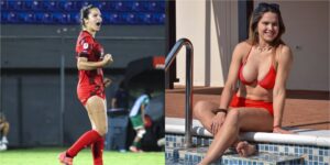 [GALERÍA] ¡Mamau! Pelotera liberteña campeona, posó con la Copa y algo más