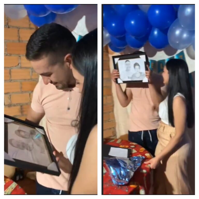 (Video) Mirá lo que le regaló una chica a su novio que perdió a su mamá cuando era adolescente