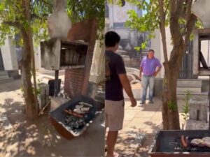 Cancelan licencia al albañil que hizo asado en el cementerio