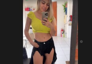 Nadia Portillo prepara un look chalái kue para sus shows: “Volvé a las calzas”, le dicen