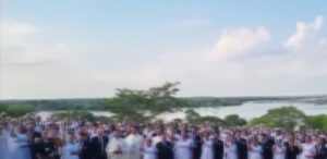 (VIDEO)Casamiento Comunitario se celebró frente al Paraná