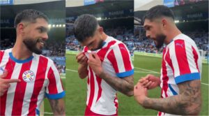 (VIDEO) ¡Mañami! Omar Alderete festejó con la Albirroja la victoria de su club