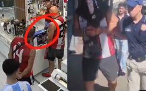 (VIDEO) Hincha de River fue sorprendido robando un lelu en un conocido centro comercial de Asunción