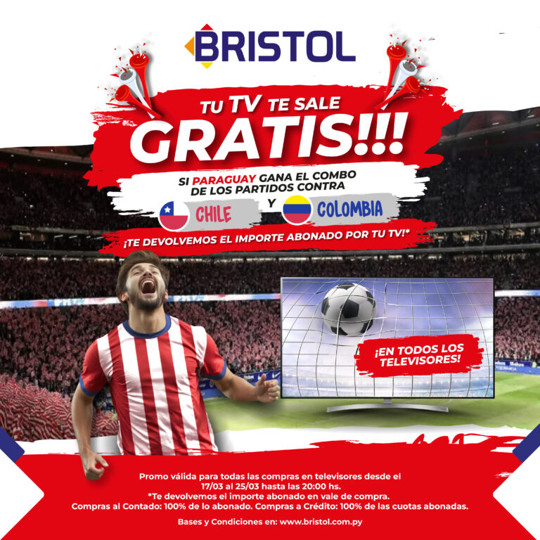 ¡Tu tele te va salir gratis con Bristol kape!