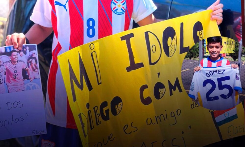El mitã’i del cartelito “Mi ídolo Diego Gómez, porque es amigo de Messi” ligó un regalazo
