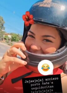 Por primera vez, Janet Massa se subió a un moto Bolt: “Fue una experiencia súper linda”