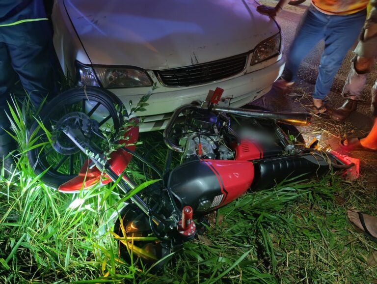 Motociclista muere en vairo accidente de tránsito