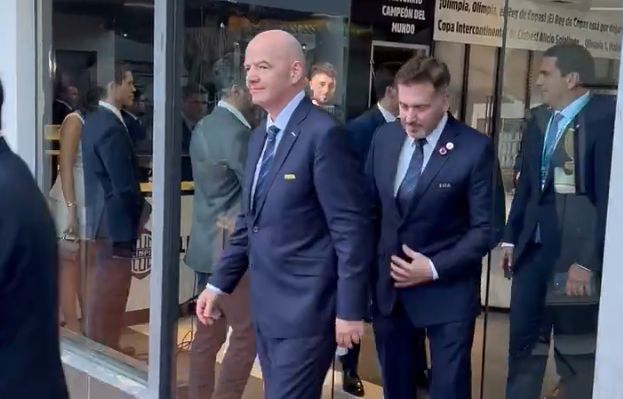 El presi de la FIFA visitó lo que será el estadio mundialista de Olimpia