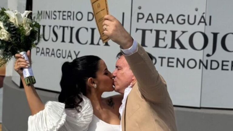 (VIDEO) ¡Periodista peloteril se casó con un empresario mayor que ella!