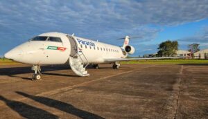 Un avión fue desviado debido a la tormenta que cayó