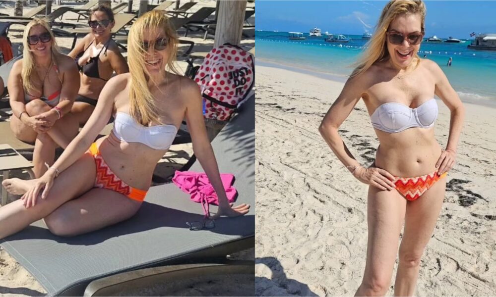 (VIDEO) ¡Paola Hermann peló cuerazo en bikini a sus cinco décadas!