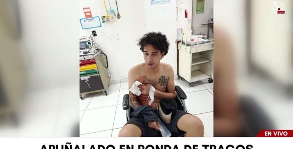 Estaba chupando con socio “Kure’i” en Chacarita y tras discusión terminó apuñalado