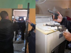¡Armas incautadas en requisa sorpresa en el CERESO de Encarnación!