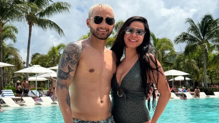 (GALERÍA) ¡Mañami! El pelotero Josué Colman peló cuero con su doña en sus vacaciones