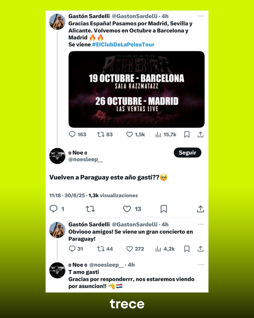 ¡”Airbag” podría volver al país para un conciertazo!