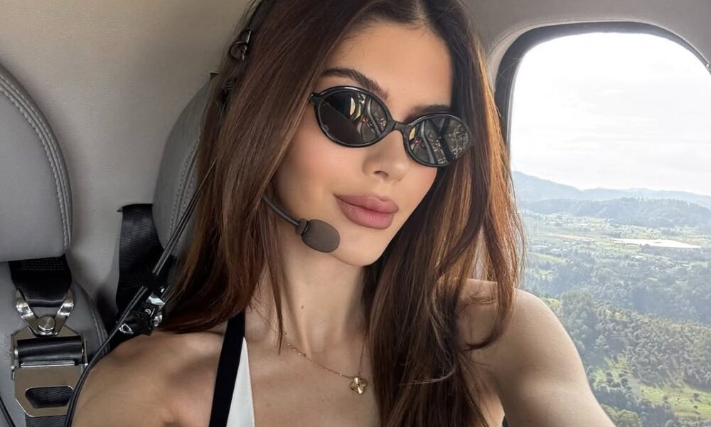 ¡Otro level! ¡Aghata León se dio un lindo paseíto en helicóptero en el país de su novio!