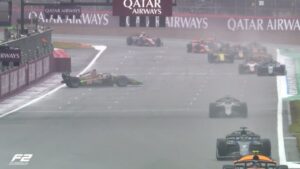 Un ‘trompo’ en la lluvia y en la penúltima vuelta deja fuera de carrera a Joshua Duerksen