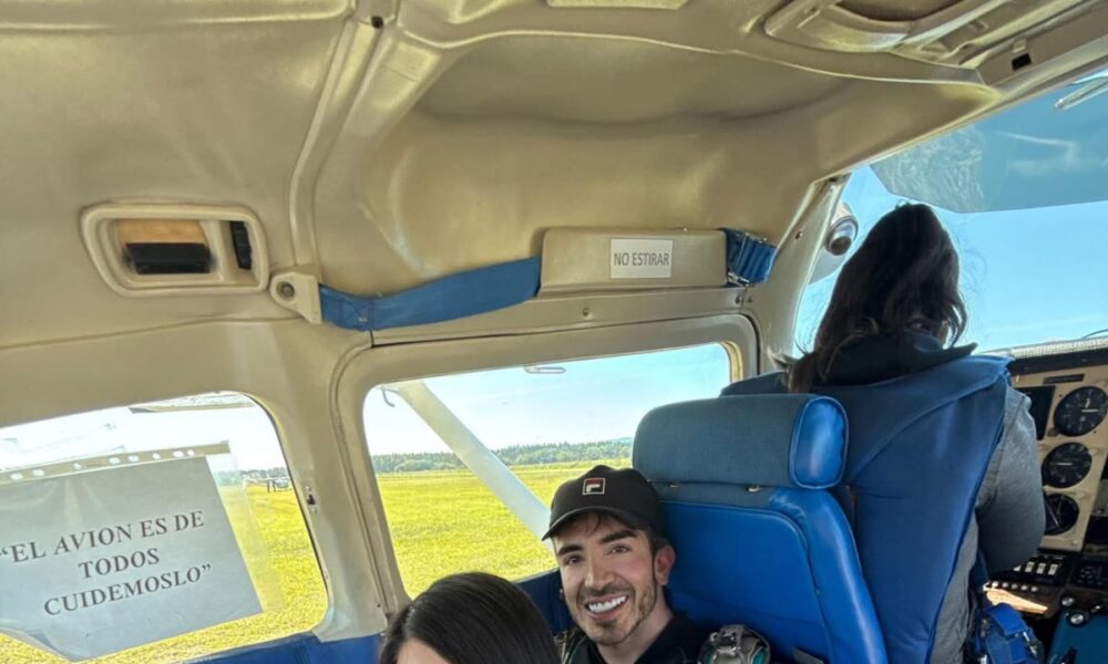 (VIDEO)¡Laurys Diva se animó y se lanzó en un paracaídas!