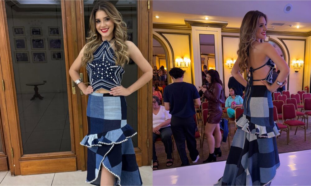 ¡Mañami! ¡Miss se lució con jeans reciclados!